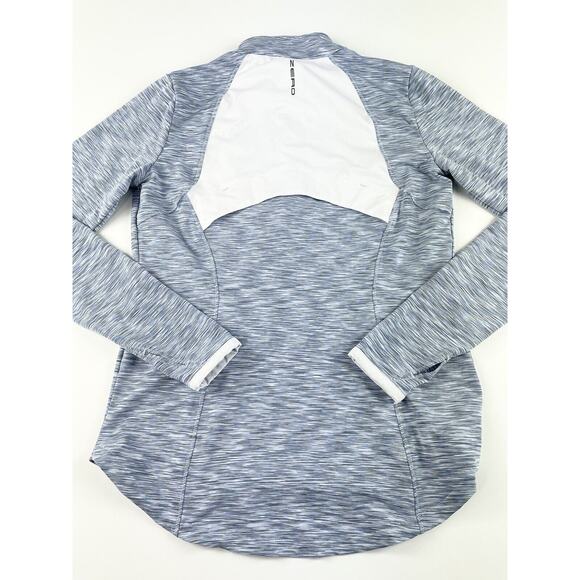 Zero Restriction Golf 1/4 Zip Pullover Shirt Jacket Small Blue Gray Women’s Logo - Picture 9 of 11